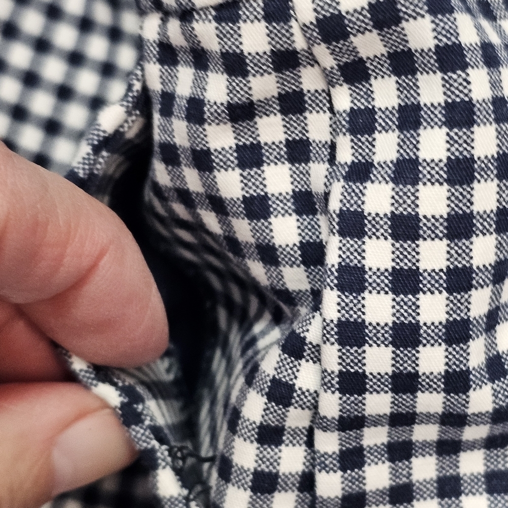 Michael Kors Gingham Checked Mid-rise Women’s Shorts Black White - Picture 5 of 11